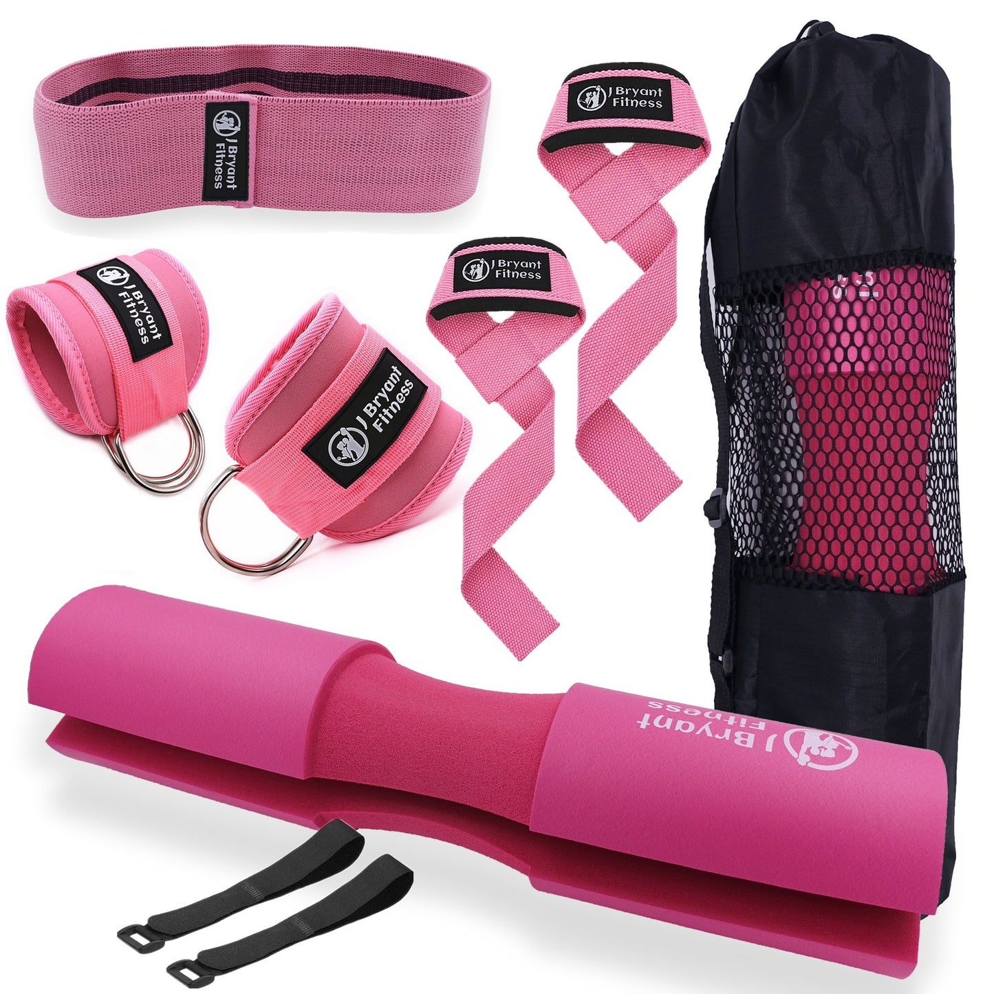 Barbell Pad Set with Ankle Strap for Hip Thrusts